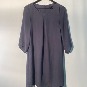 H&M - Grey shift dress. Size 8